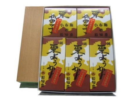 純栗羊羹(大)3個・純栗かの子(中)2個詰合せ