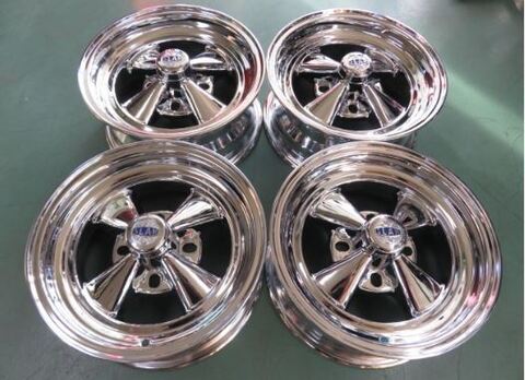 限定】SLAM製 Wheels CRAGAR S/Sタイプ クローム 13X5.5 13-5.5 4H 108 