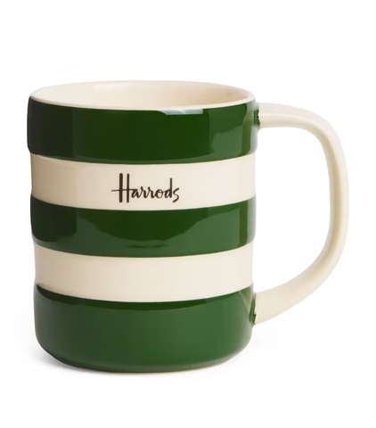 Harrodsxコーニッシュ　コラボレーション　ハロッズコーニッシュストライプマグカップ