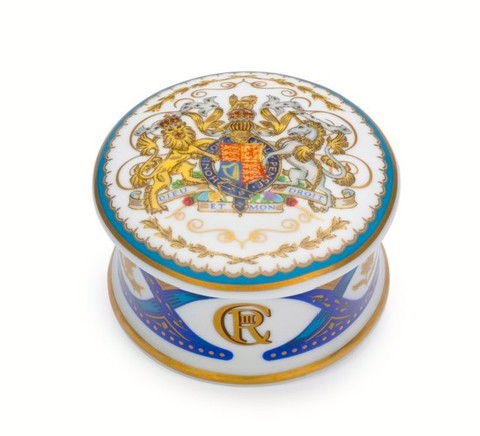 チャールズ国王コロネーション記念 戴冠式 ピルボックス　トリンケットボックス小物入れ　英国王室バッキンガム宮殿公式　ロイヤルコレクション