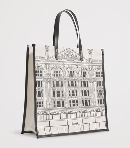 Harrods新作ショッピングバッグ　 ハロッズ　ナイツブリッジビルディングショッピングバッグ【クーポン適用することができません】