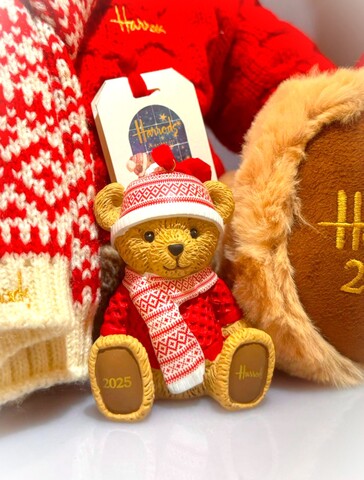 7/20発売　Harrodsハロッズ2025年イヤーベアークリスマスオーナメント【クーポン、ポイントご利用いただけません】