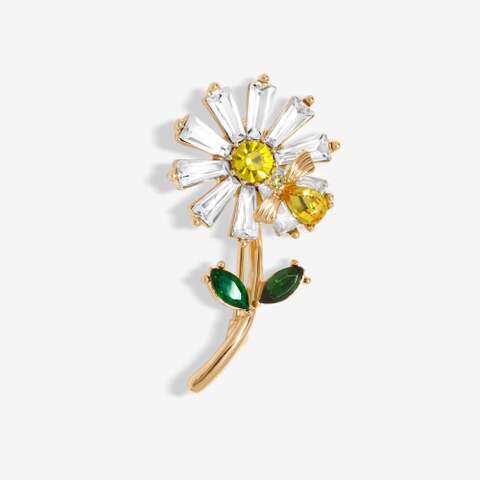 ロンドン John Lewis 厳選　ミツバチとデイジーブローチ　Jon Richard Brooch 	