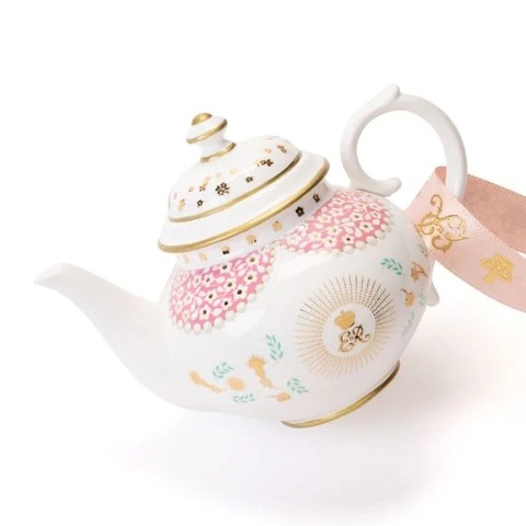 オーナメント　エリザベス2世女王生誕100周年記念ティーポットオーナメント