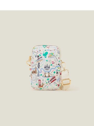 Accessorize ロンドンマップ スマホバッグ　ロンドン直輸入　	