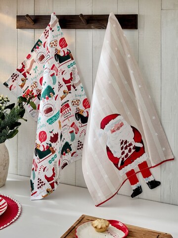 Merry Cristmas クリスマス サンタクロース　ティータオル2枚セット 