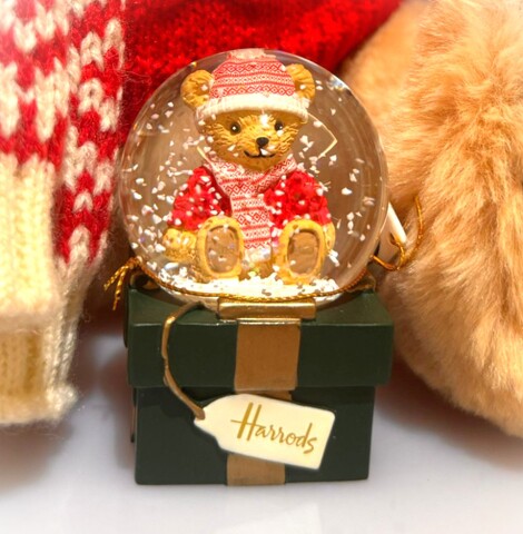 Harrods ハロッズチェリーベア　さくらんぼのドレス Harrodsフローラルベアチェリーさくらんぼドレスピンクホワイト