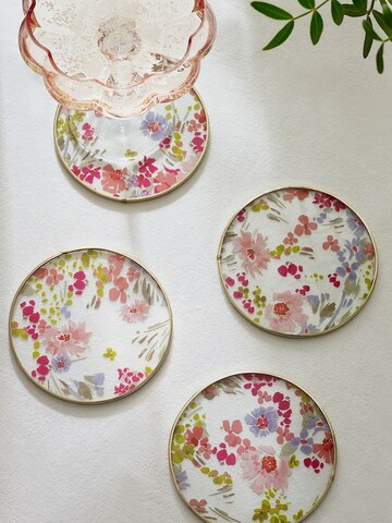 ロンドン直輸入　ピンクフローラル　コースター4枚セット　