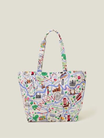 Accessorize ロンドンマップ ショッパーバッグ　ロンドン直輸入　	