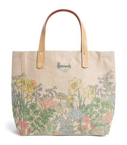 ハロッズ イースターマーケットトートバッグ　2026年イースターコレクション　Harrods Small Canvas Easter Market Tote Bag