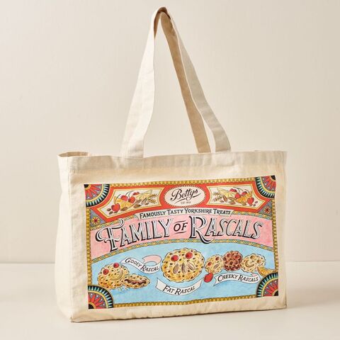 Bettys　リミテッドエディション　 ベティズ　ティ―ルーム 　ファットラスカルコットンショッパーバッグ　数量限定　日本未発売　　