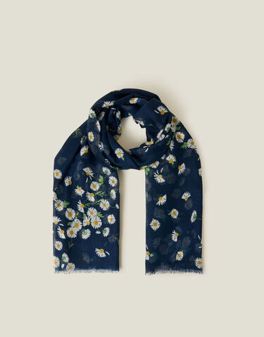 Accessorize デイジー薄手スカーフ　ロイヤルブルー　ロンドン直輸入