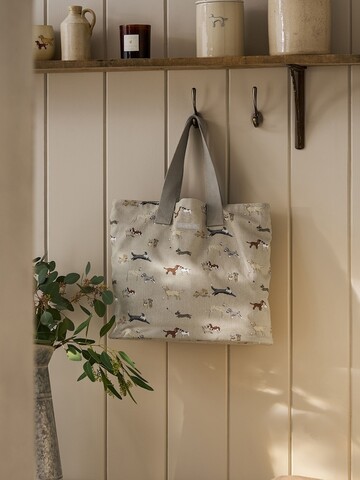 新柄　犬のイラスト　ドギートートバッグ　 ソフィーオールポート　ロンドン直輸入　