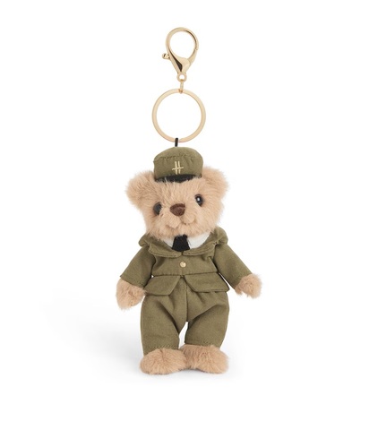 Harrodsベアー　新作 ミニハロッズベアーキーリング　ハロッズグリーンマンドアマンテディベアマスコットキーホルダー