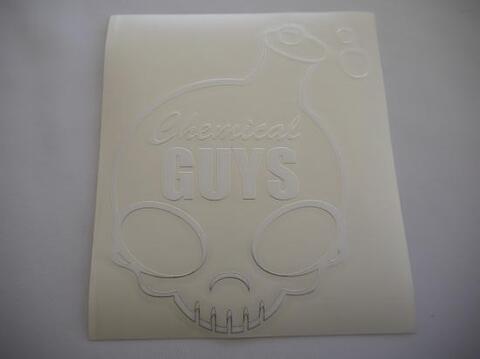CHEMICAL　GUYS　ステッカー　小（ホワイト） 