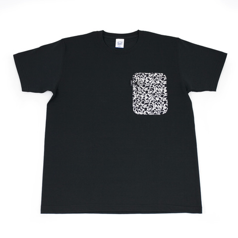 【Dead stock】ZAKAI x SUIKO ‘suiko icon camo' Zip Pocket T-shirt [BLACK]
