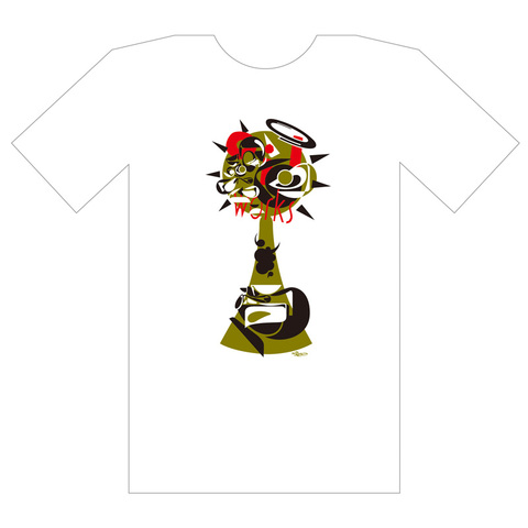 SUIKO x oilworks "Pull Yourself" T-SHIRTS / RED