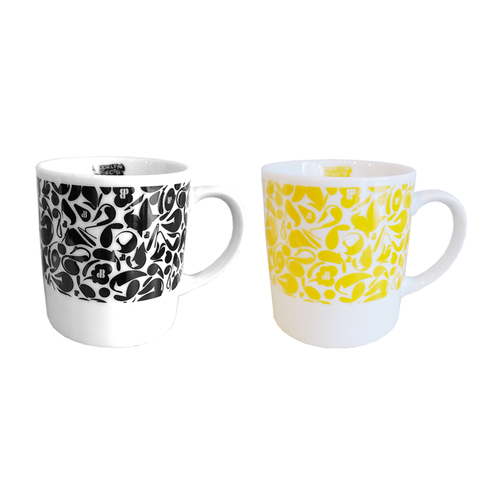 BROOKLYN PROJECTS x SUIKO CAMO MUGCUP : BLACK , YELLOW SET 
