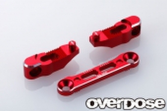 OVERDOSE アルミアジャスタブルサスマウント　希少　レッド OVERDOSE アルミアジャスタブルサスマウント 希少 レッド