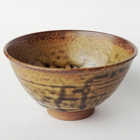 さび色伊羅保の抹茶茶碗/昭和平成レトロ茶道具/お茶碗としても♪