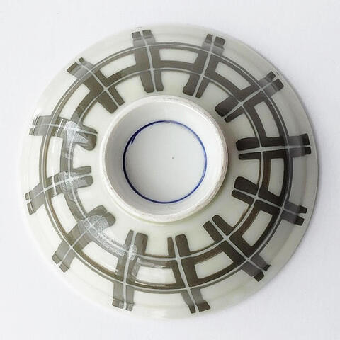 【蓋ファン】蓋付き丼の【蓋だけ】グリーン格子柄