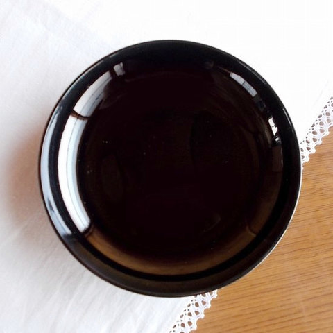 【漆器】シンプルで和モダンな黒色５寸木皿