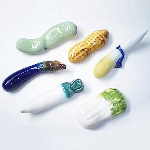 懐かしい昭和レトロ箸置き/可愛い野菜の形の箸置き