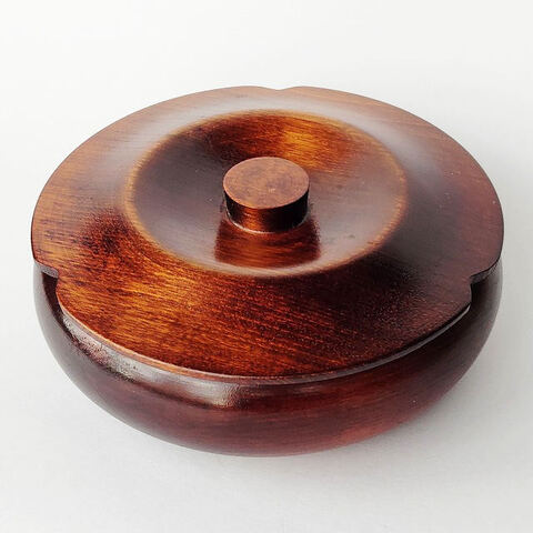 昭和レトロ漆器菓子鉢/柿の形の小さめ菓子器