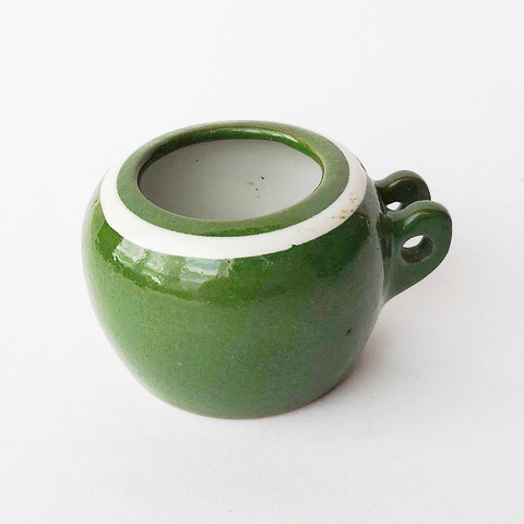 昭和レトロ　陶器 丸型 壺 Amazon.co.jp: 昭和レトロ/古民家出かめ/ツボ/陶器/年代物/壺