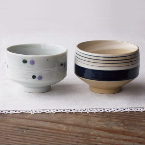 昭和30年代★レトロモダンなデザインが可愛い角煎茶湯呑み