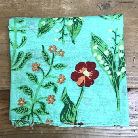 Nathalie Lete Handkerchief Flower Green