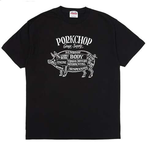 ◎ PORK FRONT TEE 25/BLACK