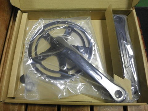 3PC アルミ クランク 170㎜ "ブラック"