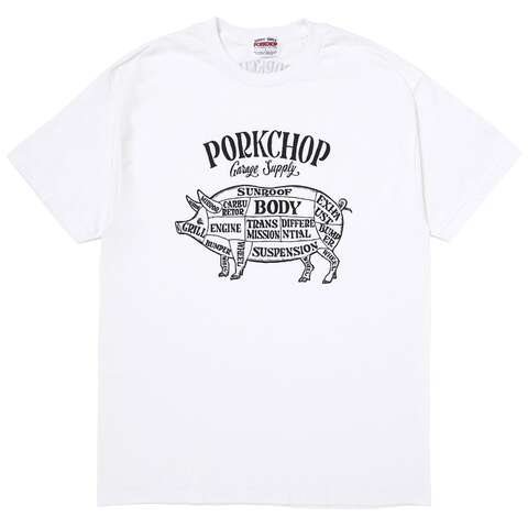 ◎ PORK FRONT TEE 25/WHITE