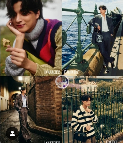 Mark表紙　Gulf 掲載 L'Officiel 12月号 2022  《eパケット代込》