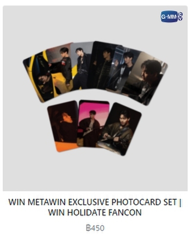 Win Metawin photo card set　フォトカードセット　WIN HOLIDATE FANCON《eパケット込み》