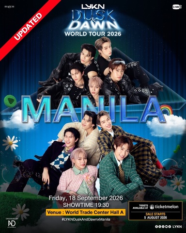 LYKN DUSK AND DAWN WORLD TOUR IN MANILA  9月18日（金）