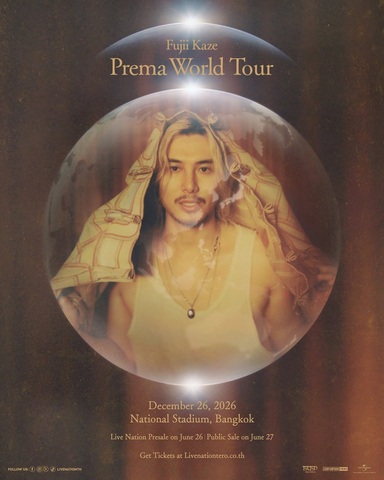 Fujii Kaze Prema World Tour in Bangkok  12月26日（土）