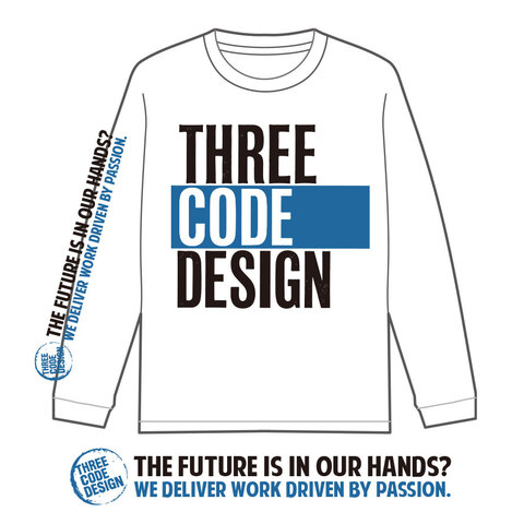 THREECODE DESIGN "未来は"ロンT