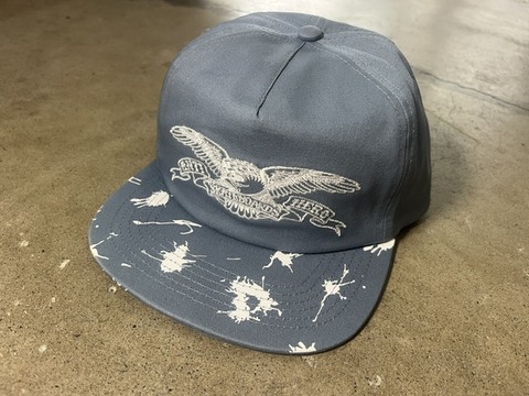 ANTIHERO Damn You Eagle Snapback Hat Blue