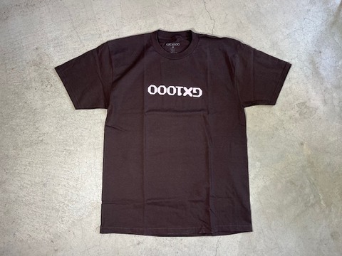 GX1000 OG LOGO UPSIDE DOWN TEE BROWN