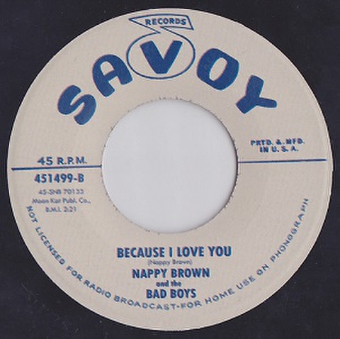 NAPPY BROWN/Because I Love You(7”)
