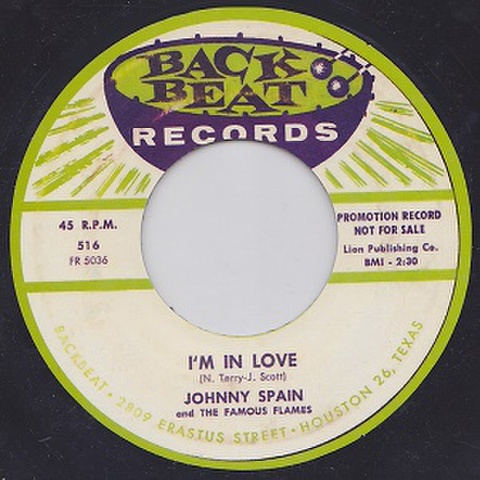 JOHNNY SPAIN & THE FAMOUS FLAMES/I'm In Love(7”)