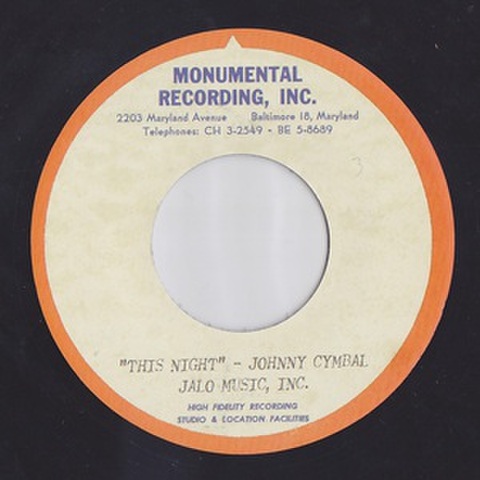 JOHNNY CYMBAL/This Night(7”)