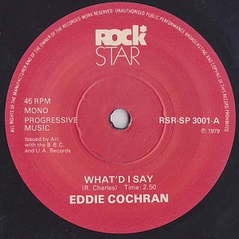 EDDIE COCHRAN/What’d I Say(7”)