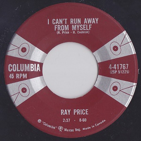 RAY PRICE/I Can't Run Away From My Self(中古7")