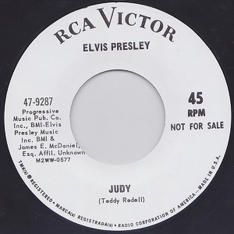 ELVIS PRESLEY/Judy(7”)