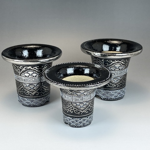 愛楽園制作　TOKYO酒田特注鉢3点セット