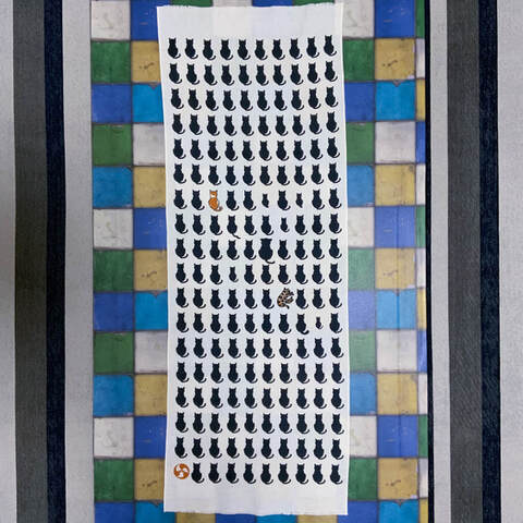 「黒猫（たてVer.）」｜よく見ると少しずつ違う子が...10匹います