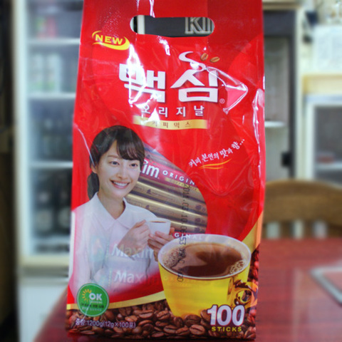 韓国のインスタントコーヒー100杯分